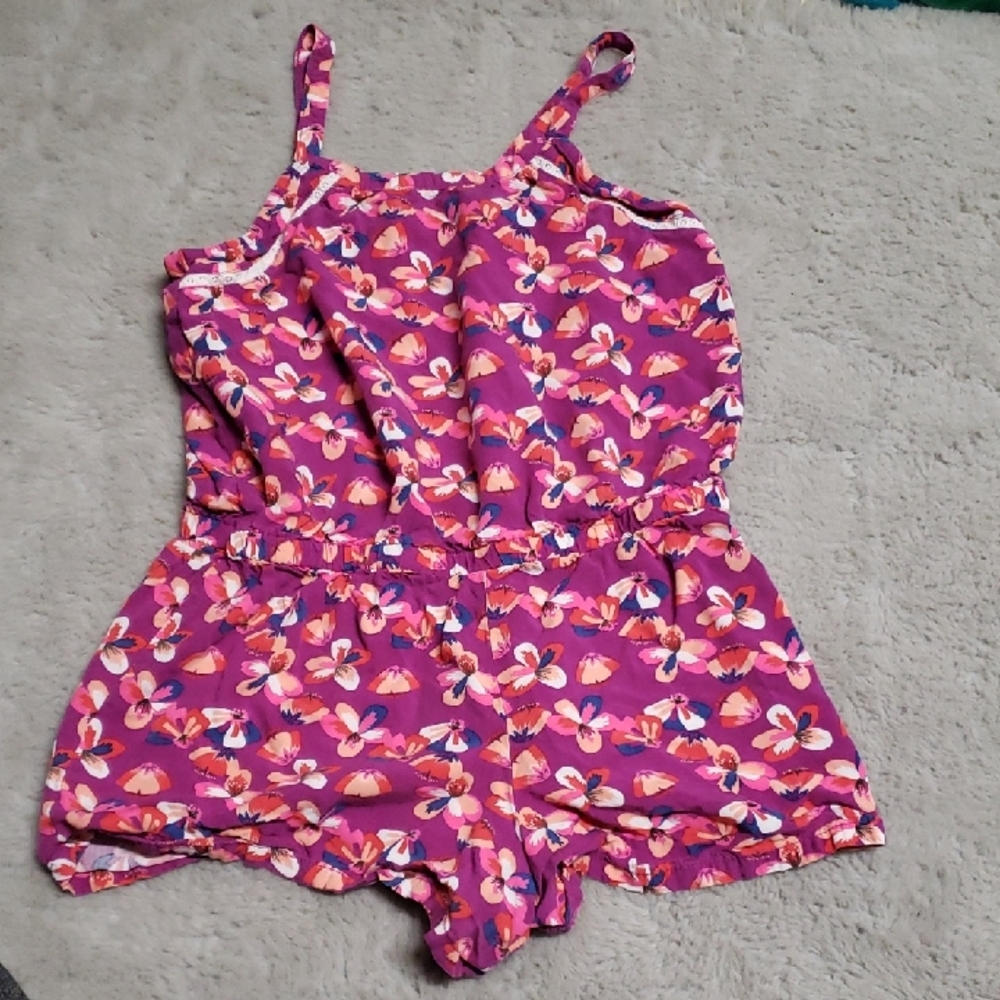 Floral Pink Kids Romper